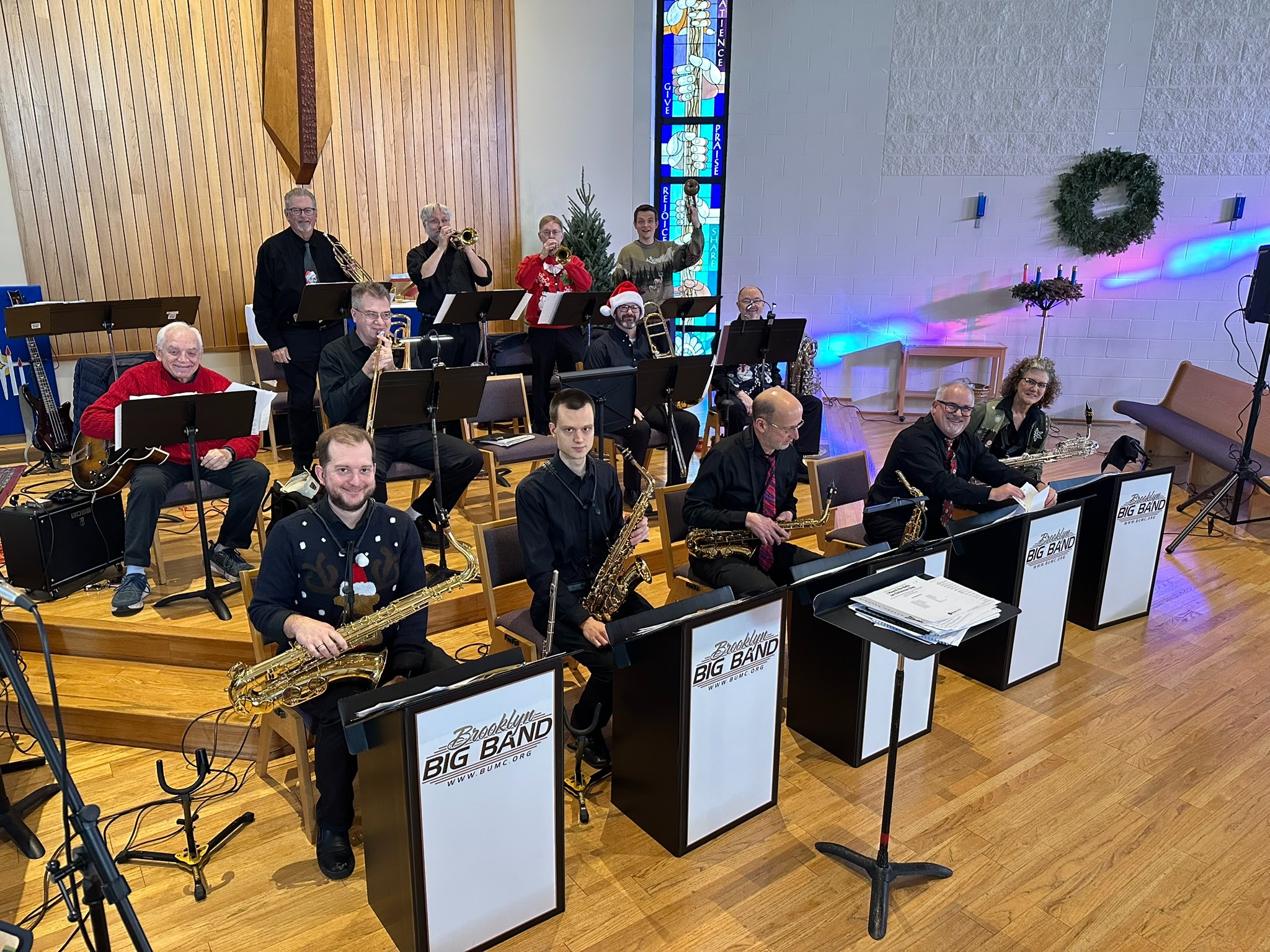 Brooklyn Big Band performing together